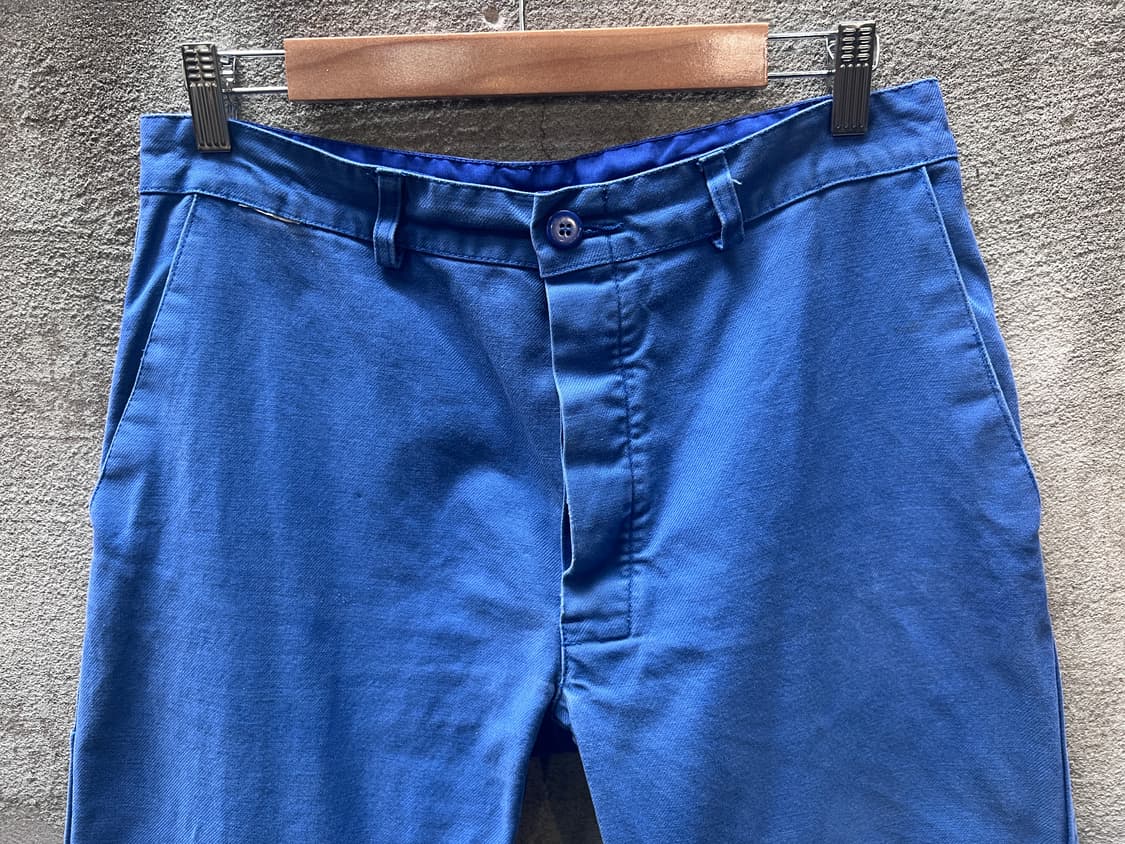 프렌치 코튼 트윌 블루 워크 팬츠  상품이미지2