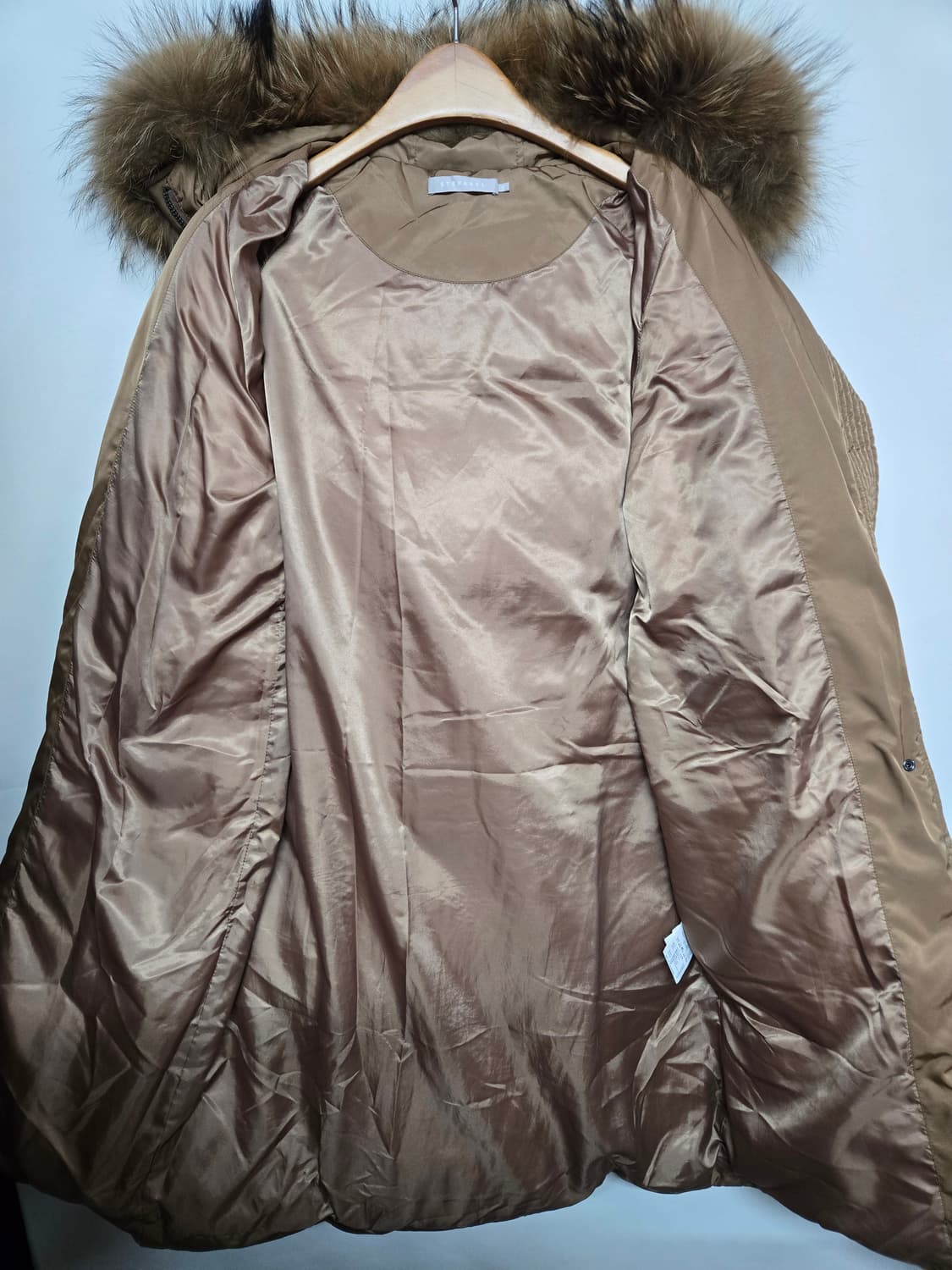 스테파넬 구스 라쿤퍼 롱패딩 S  상품이미지3