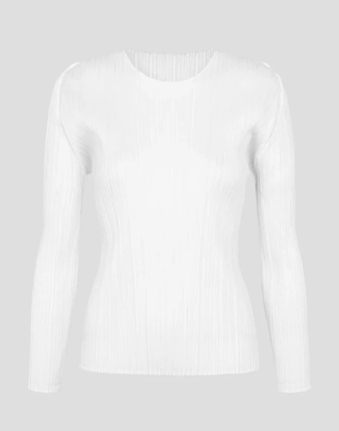 플리츠플리즈 2월 먼슬리 화이트 롱쟈켓 + 탑 새제품 상품이미지2