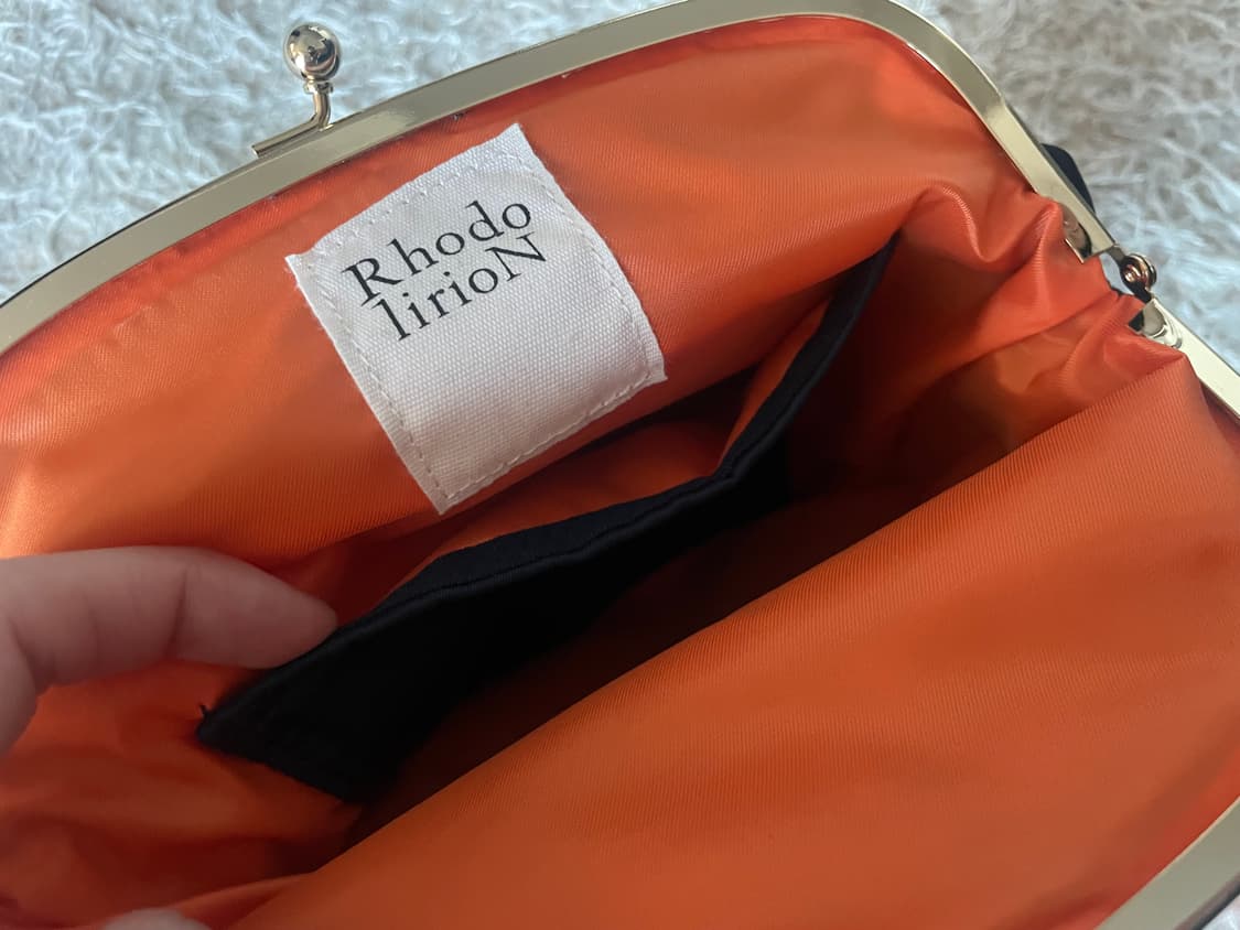 Rhodolirion 로도리리온 가마구치 백 네이비 상품이미지6