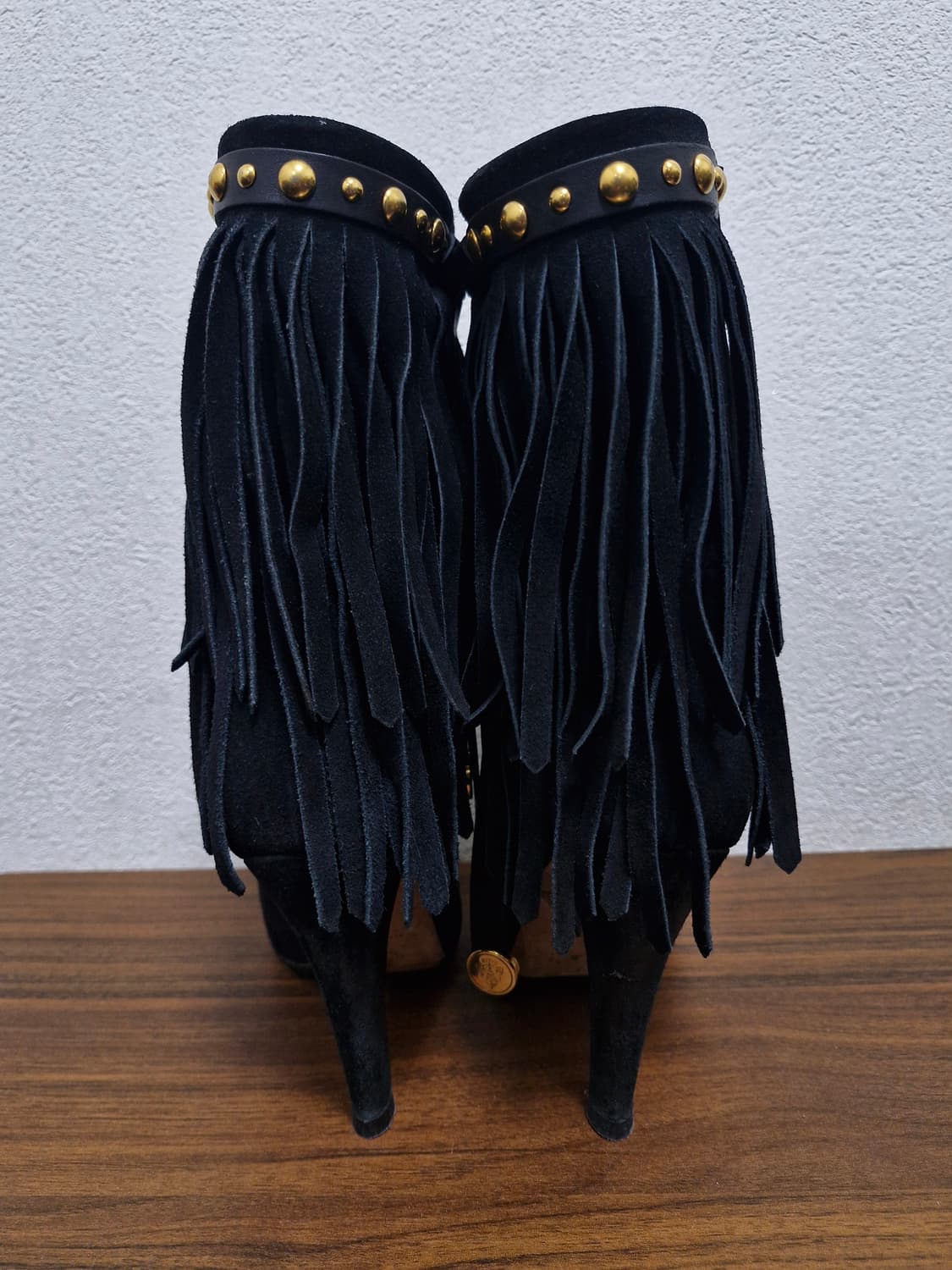 [38.5] 구찌 FW08 바부쉬카 스웨이드 프린지 앵클 부츠 상품이미지5