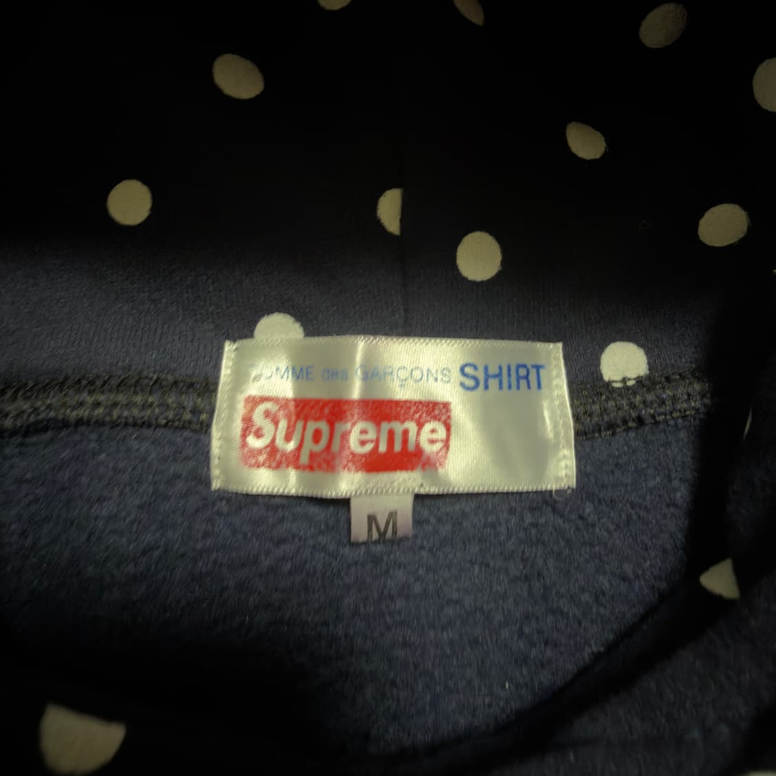 슈프림 X 꼼데가르송 도트 후드티 상품이미지5