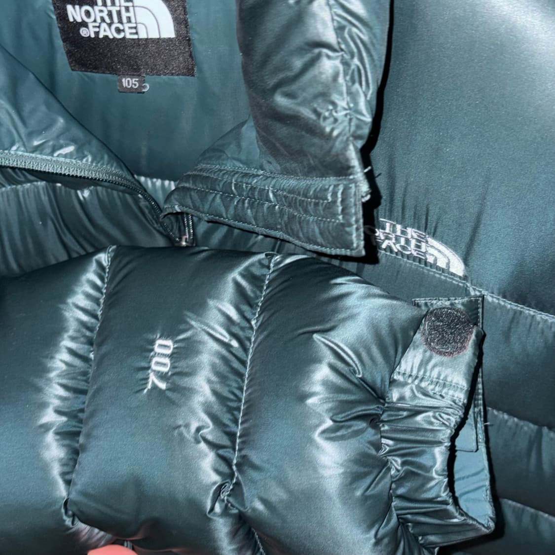 노스페이스 700 퍼텍스 구스다운패딩 다크그린 애벌레패딩 상품이미지4