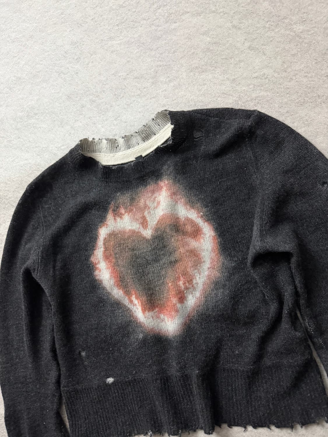 R13 하트 디스트로이드 니트 상품이미지3