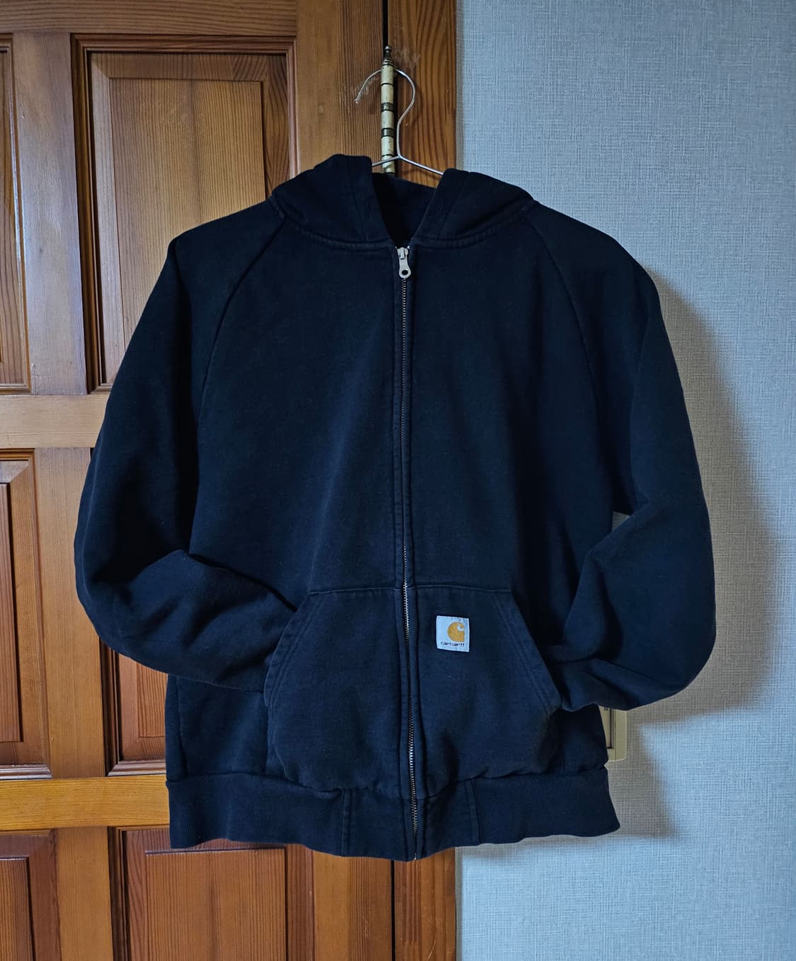 칼하트 기모 후드집업 블랙 L 상품이미지2