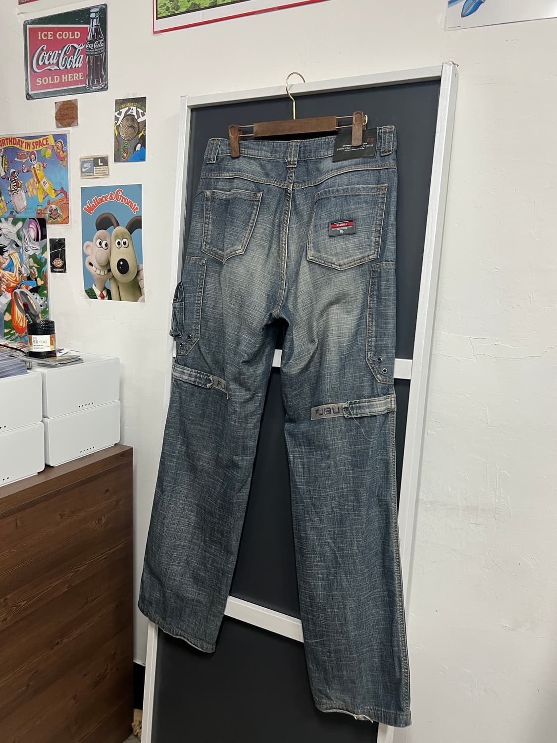 Fubu 후부 올드스쿨 포켓 카고 데님 팬츠 상품이미지9