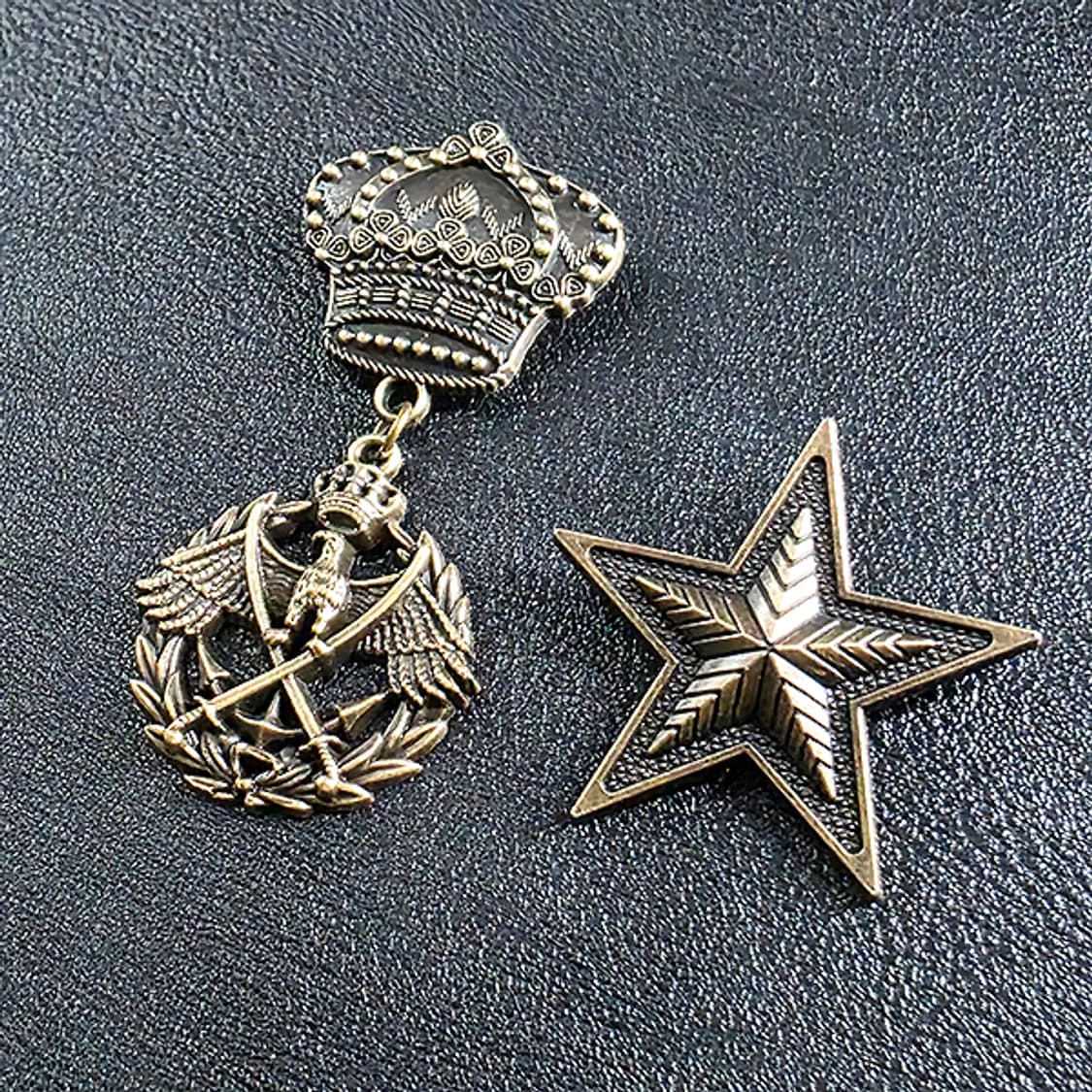 Eagor 브로치 남자 여자 엔틱 빈티지 왕관 독수리 상품이미지5