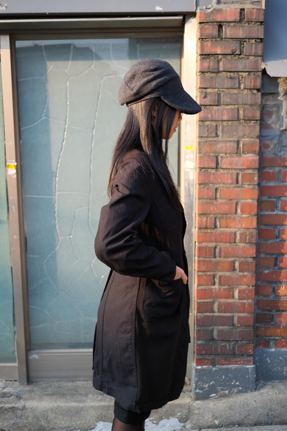 Ca4la Angora wool drape cap 상품이미지3