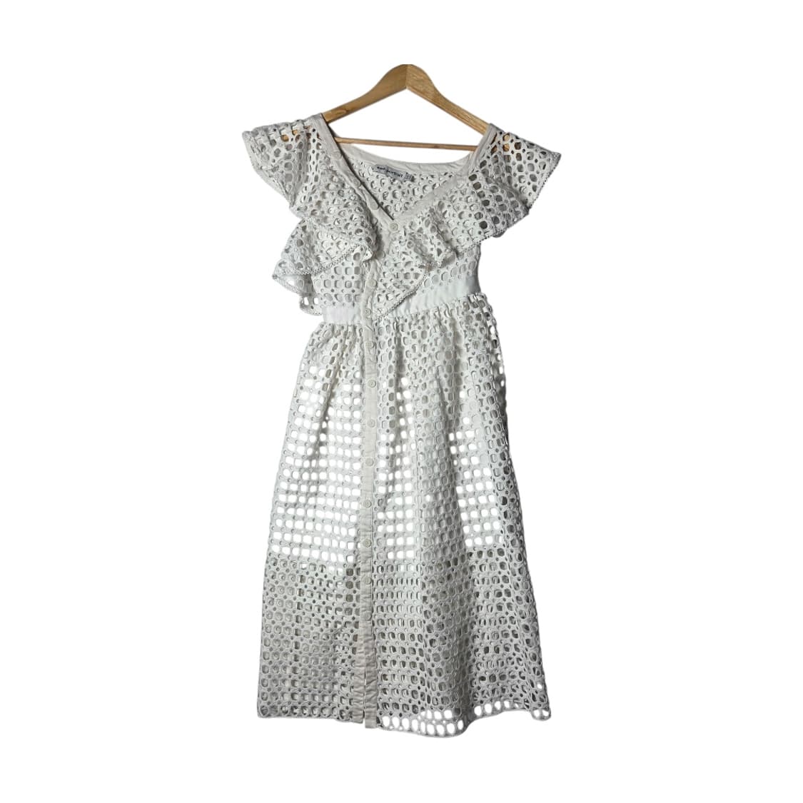 [self-portrait] 셀프포트레이트 프릴 크로쉐 레이스 롱 원피스 상품이미지1