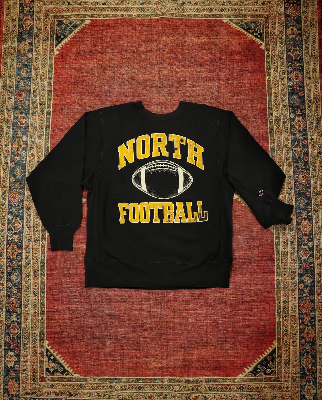 90s 빈티지 챔피온 리버스위브 스웻셔츠 블랙 판매 상품이미지1