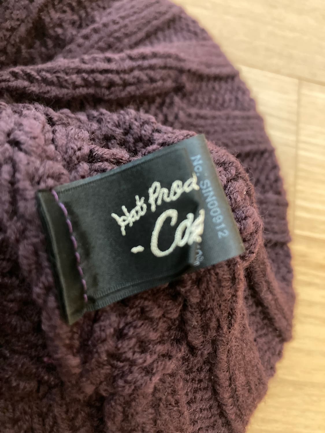 CA4LA 버건디 비니 상품이미지4