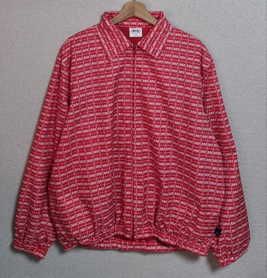 오버핏 L ) Mmlg 엠엠엘지 레드 코치자켓 상품이미지1