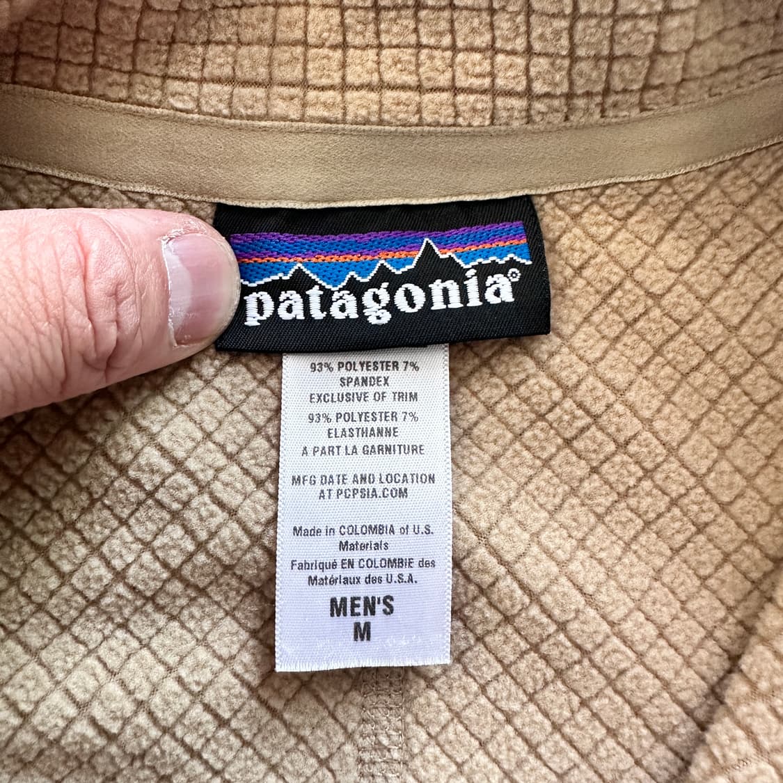 파타고니아 R1 플리스 베스트 베이지 M 상품이미지4