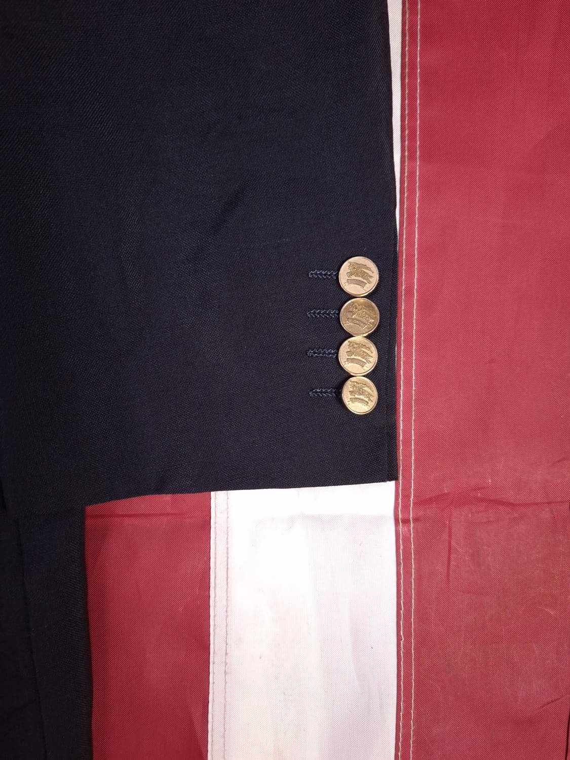 오리지날 일본판 버버리 금장 클래식 더블 울 블레이져 상품이미지8