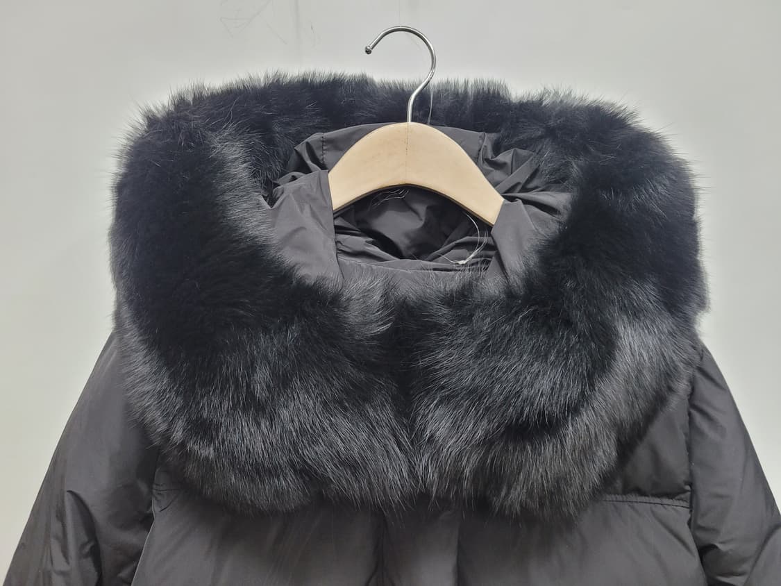 SISLEY 시슬리 폭스퍼 후드 다운 롱 패딩 / 여 42 (90)
 상품이미지3