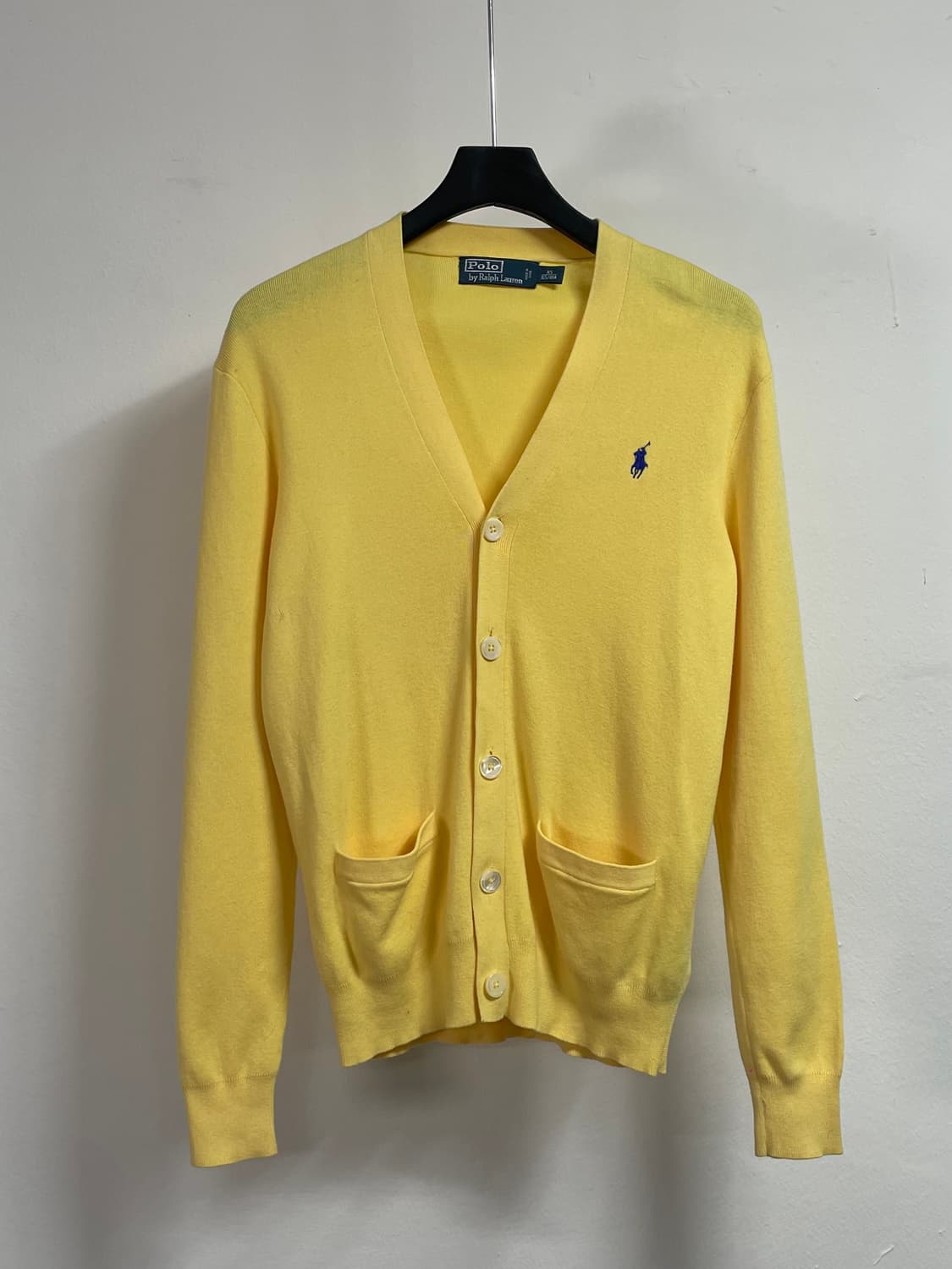 폴로 랄프로렌 옐로우 브이넥 가디건  (on.555) 상품이미지1