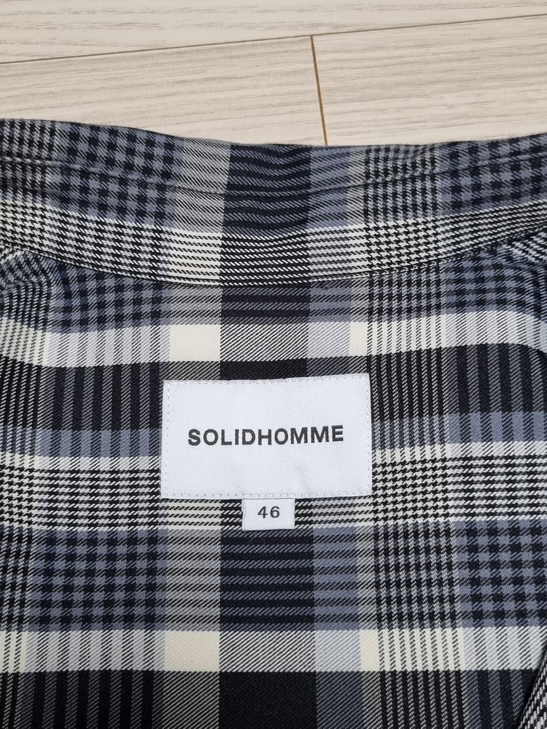 솔리드옴므 체크셔츠 상품이미지3