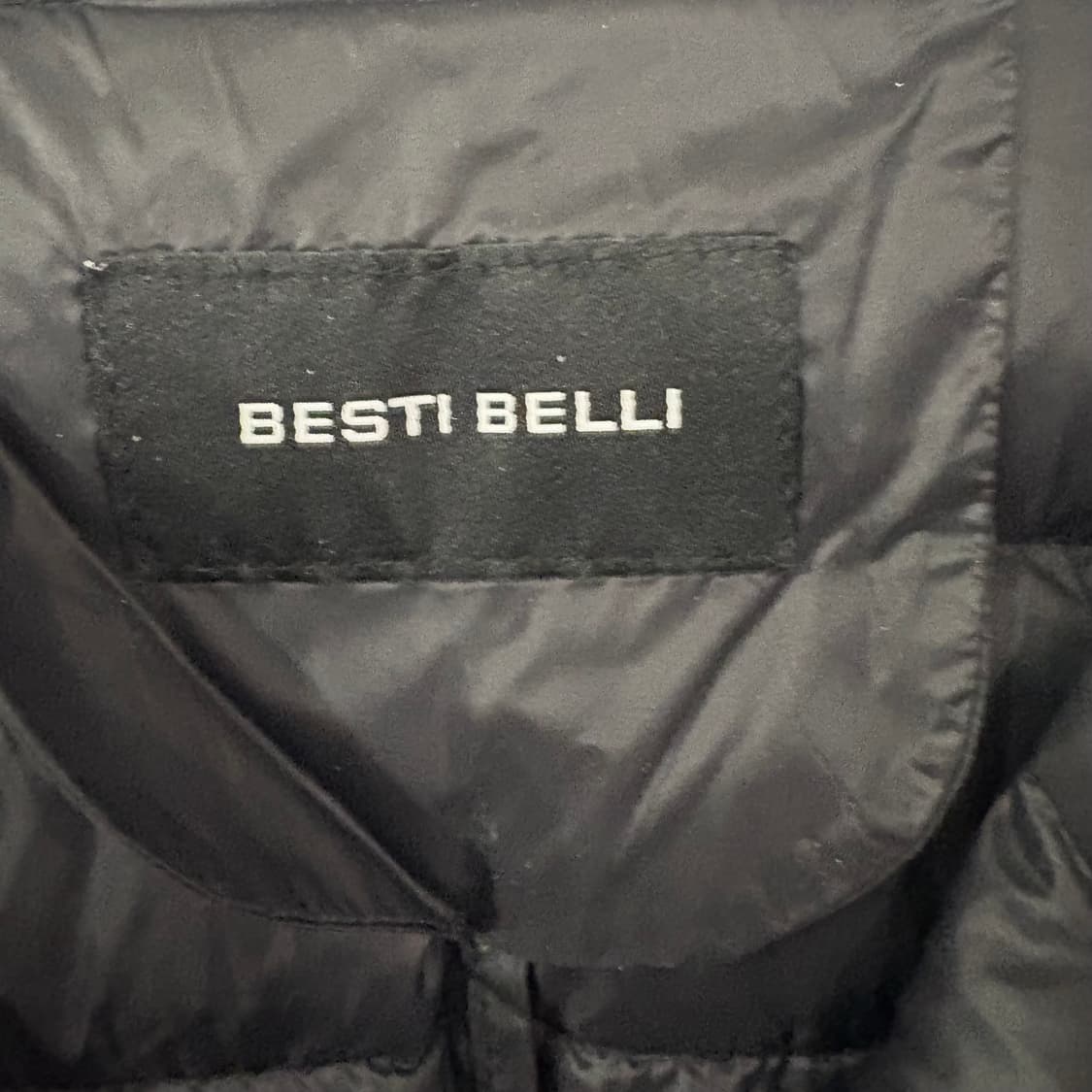 베스띠벨리 블랙 후드 롱 패딩 코트 55 상품이미지4