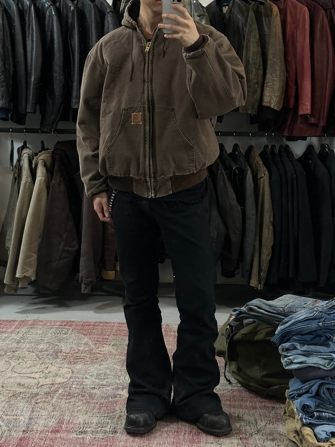 00's OG 칼하트 J68 액티브 자켓 칼하트 CHT 후드 자켓 상품이미지2