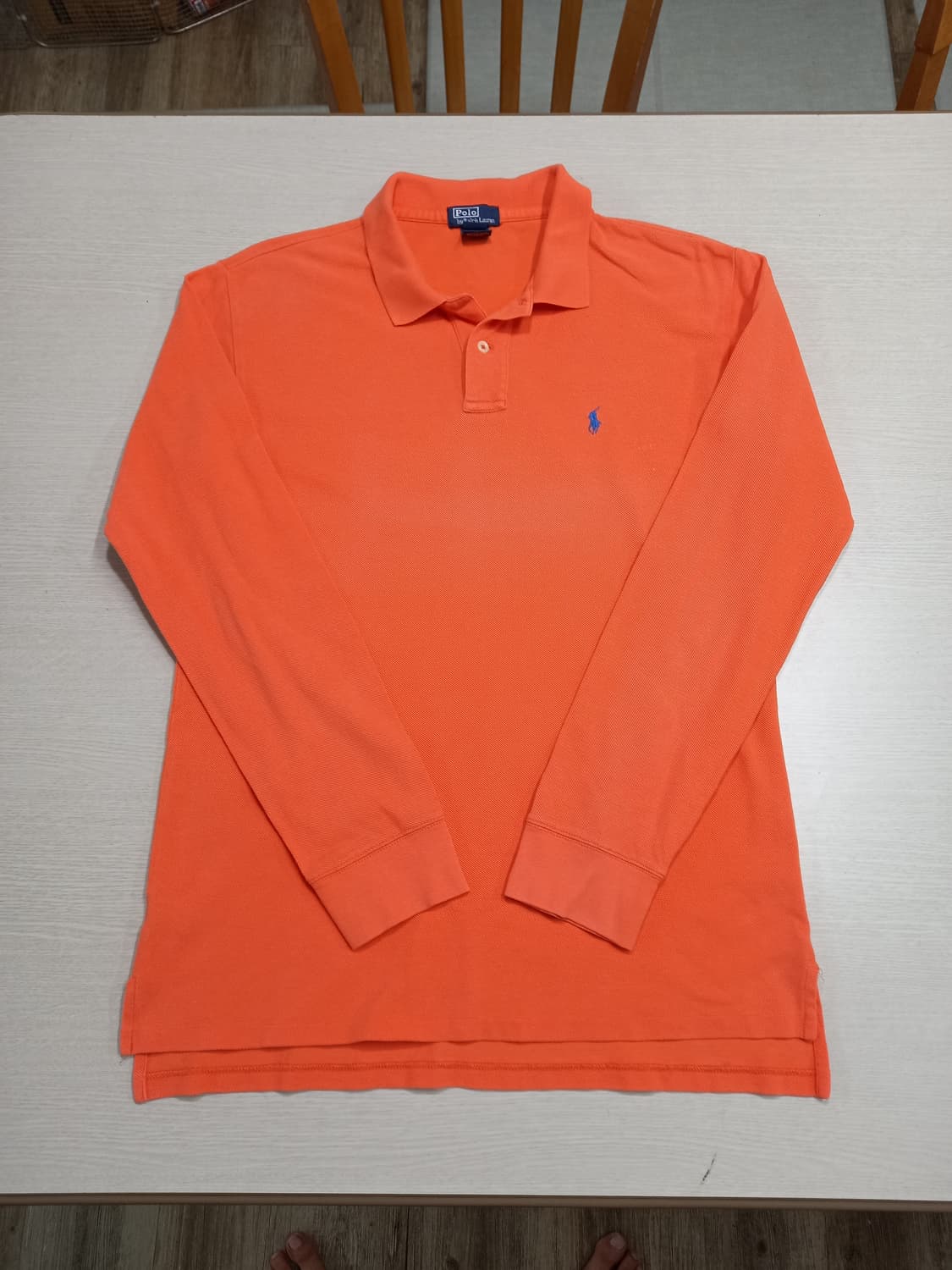 L100 POLO RALPH LAUREN 긴팔셔츠 오렌지색 L-665 상품이미지3