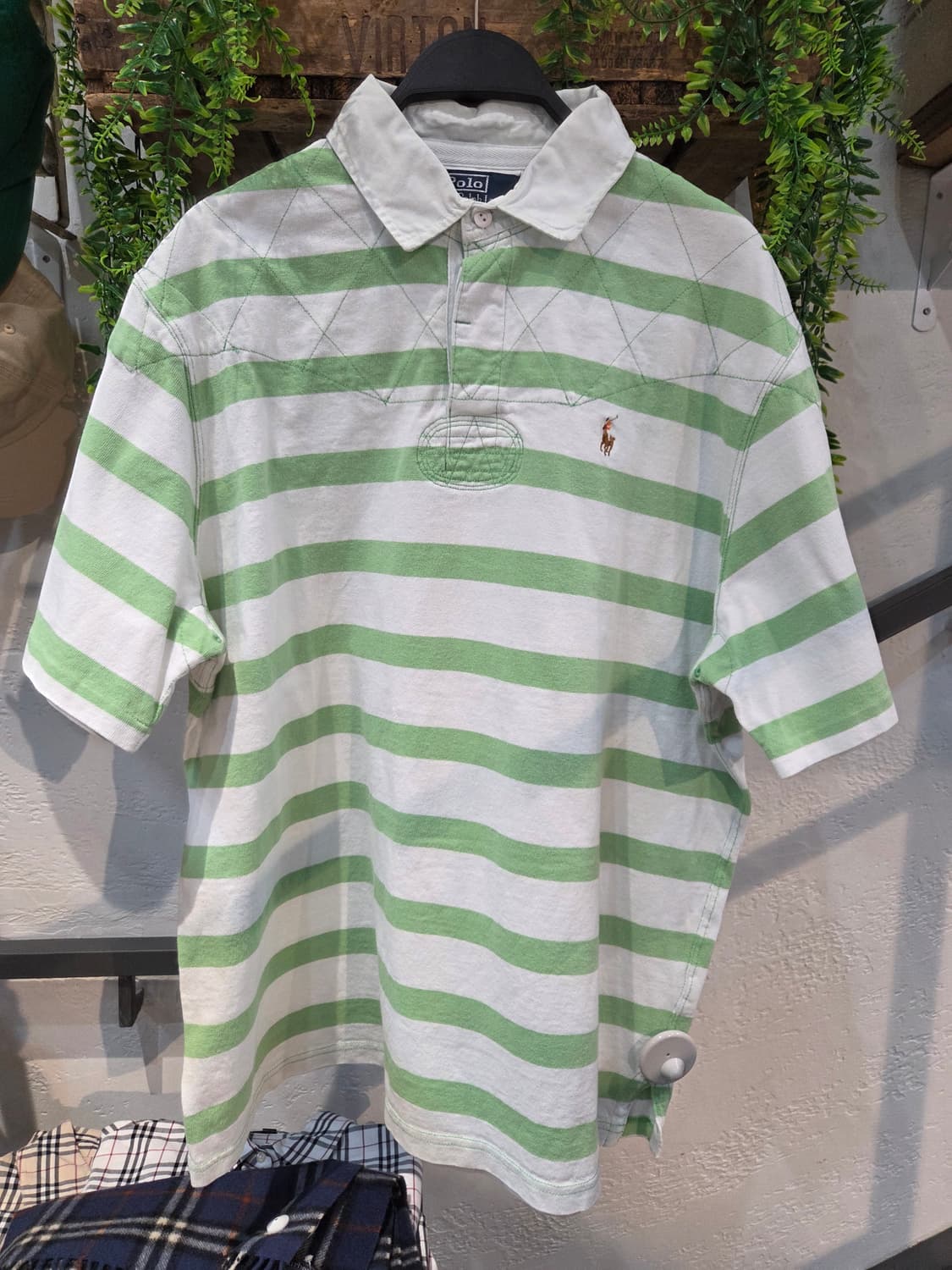 Polo 폴로 애플민트 스트라이프 럭비티 상품이미지2