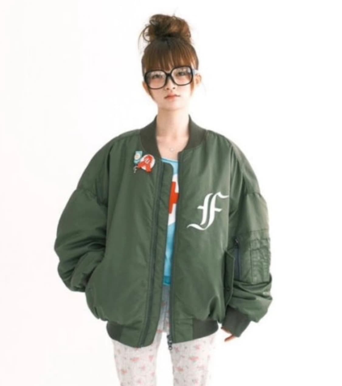 샵페어리 봄버자켓 카키 상품이미지2