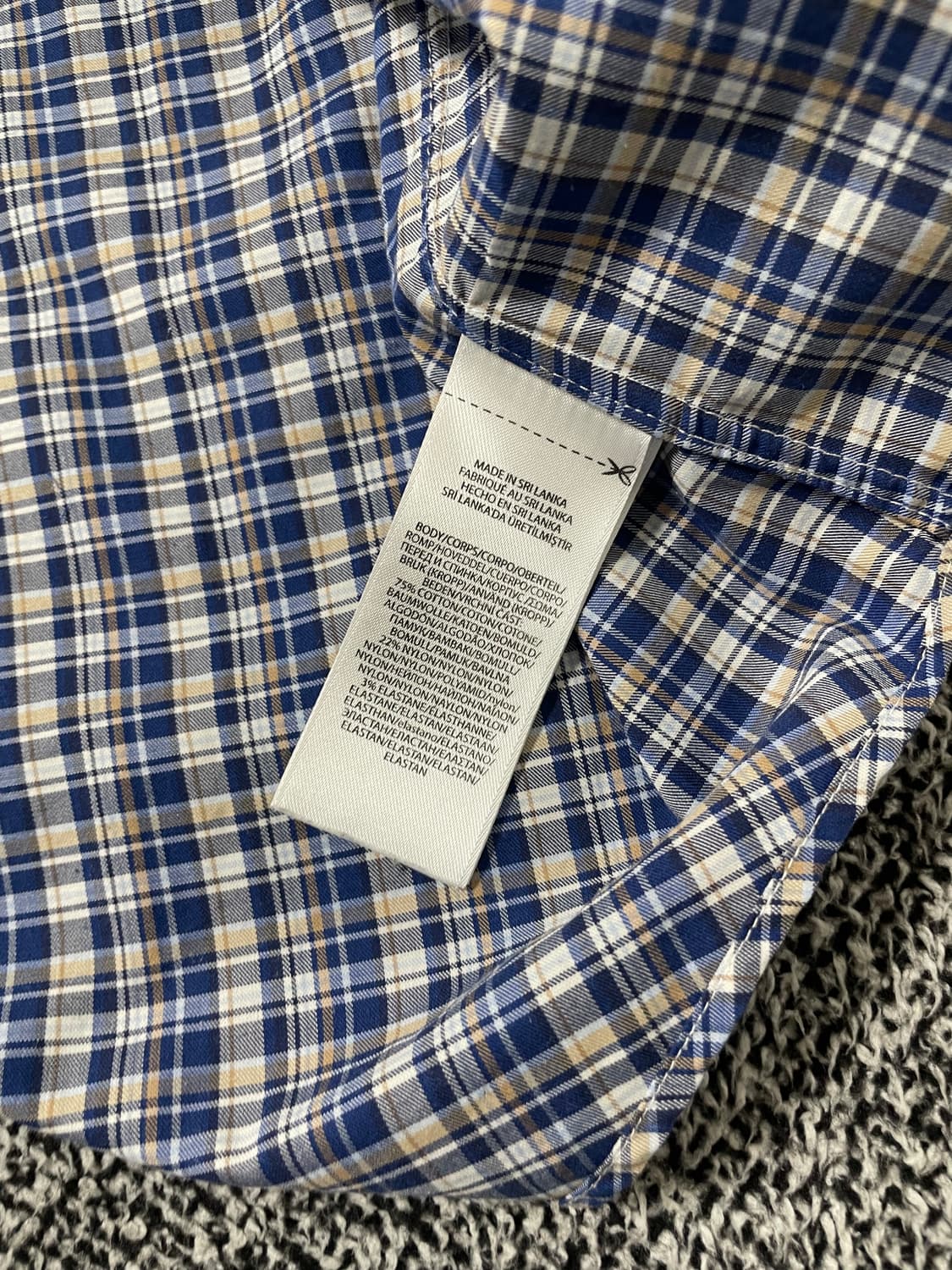 빈티지9. 폴로랄프로렌 퍼포먼스 클래식 핏 체크셔츠 블루톤 상품이미지4