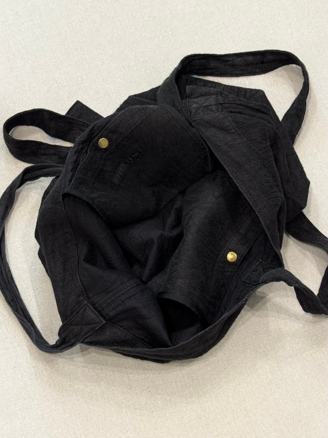 Klasica 우븐 자가드 린넨 리본 숄더백 상품이미지4