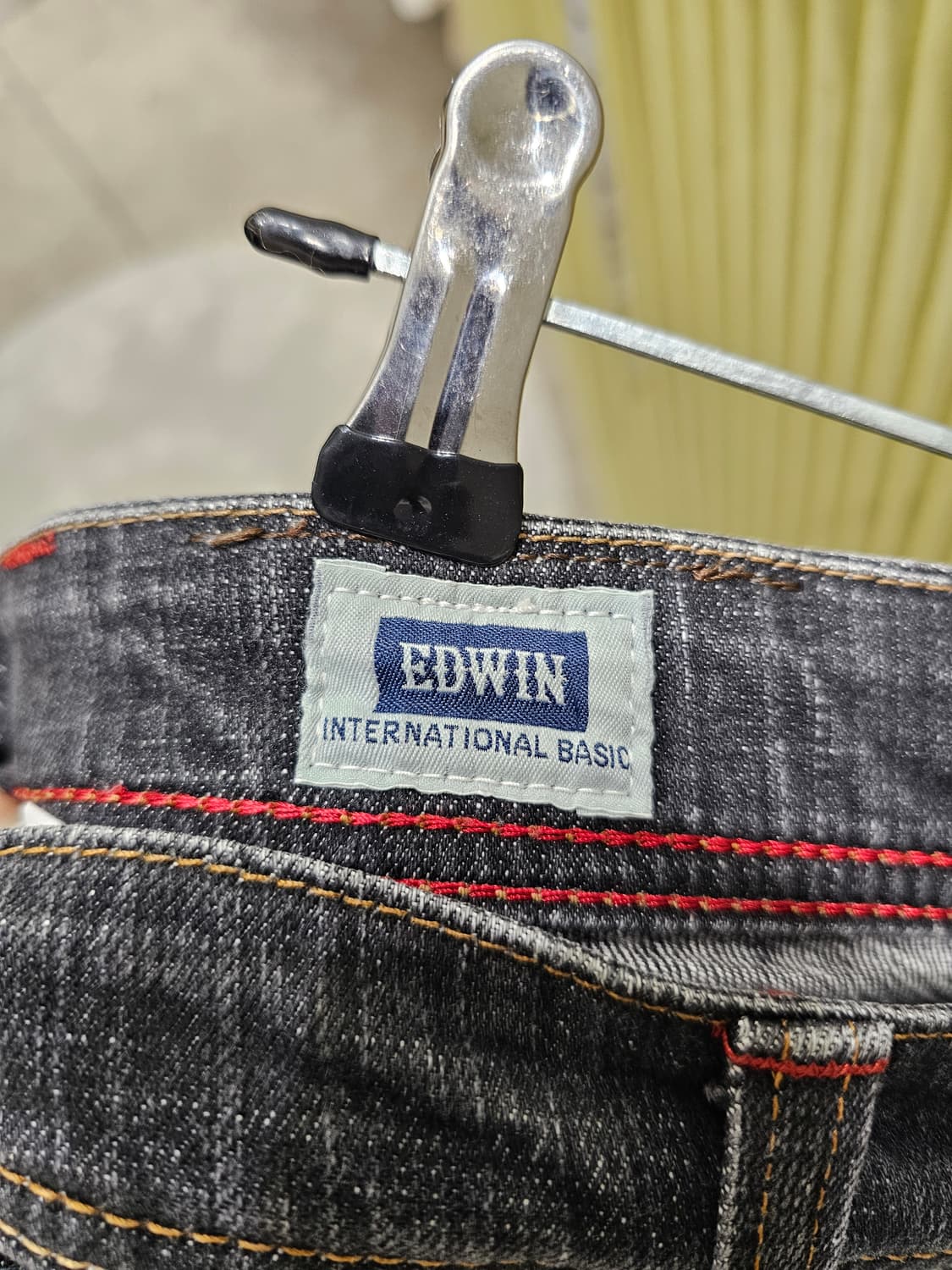 Edwin 스티치 블랙진 상품이미지6