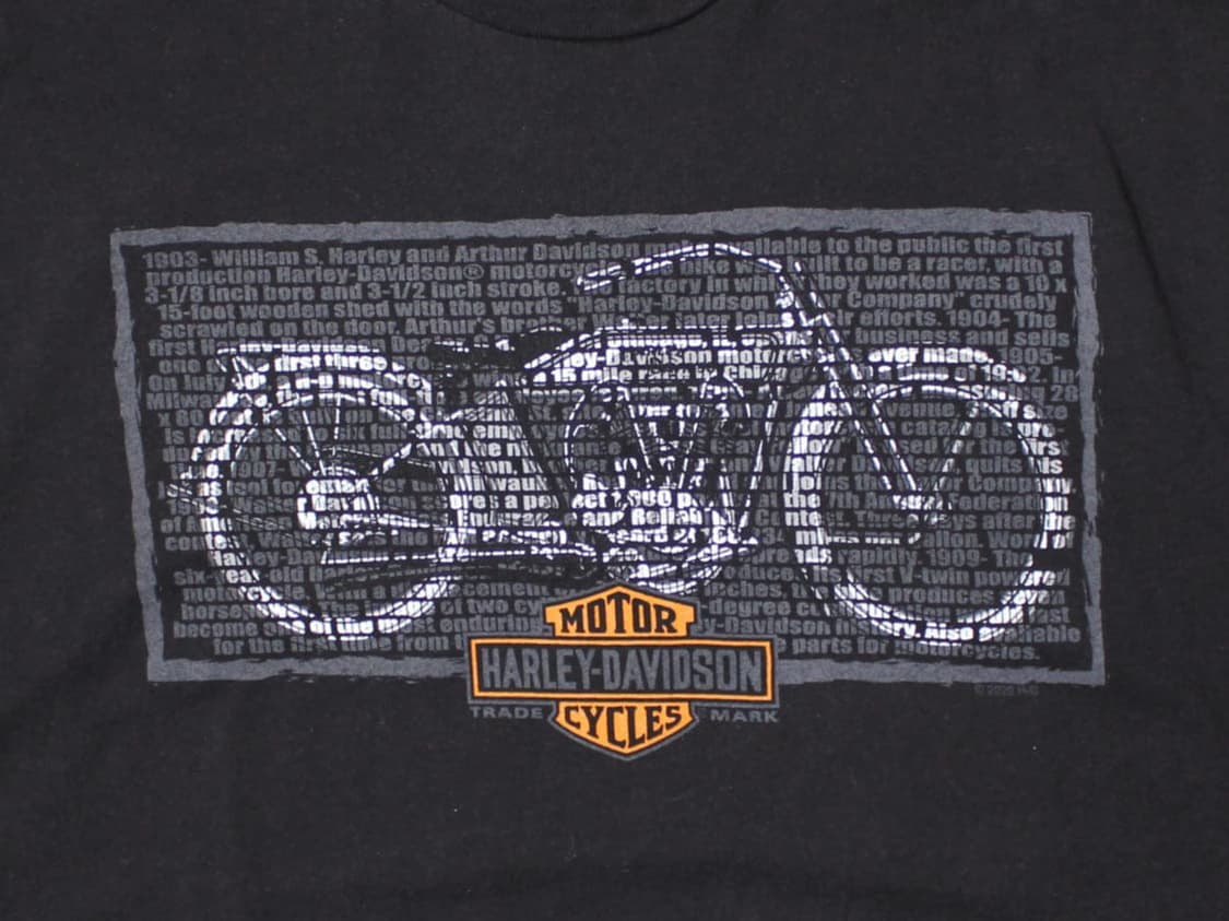 Harley-Davidson 할리 데이비슨 클래식 바이크 그래픽 반팔 상품이미지2