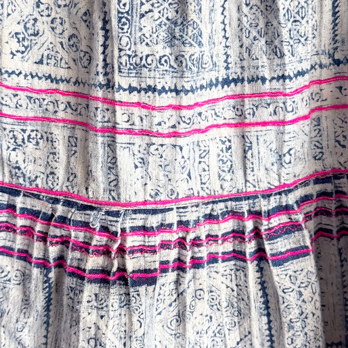 인디고 에스닉 티어드 스커트 상품이미지4