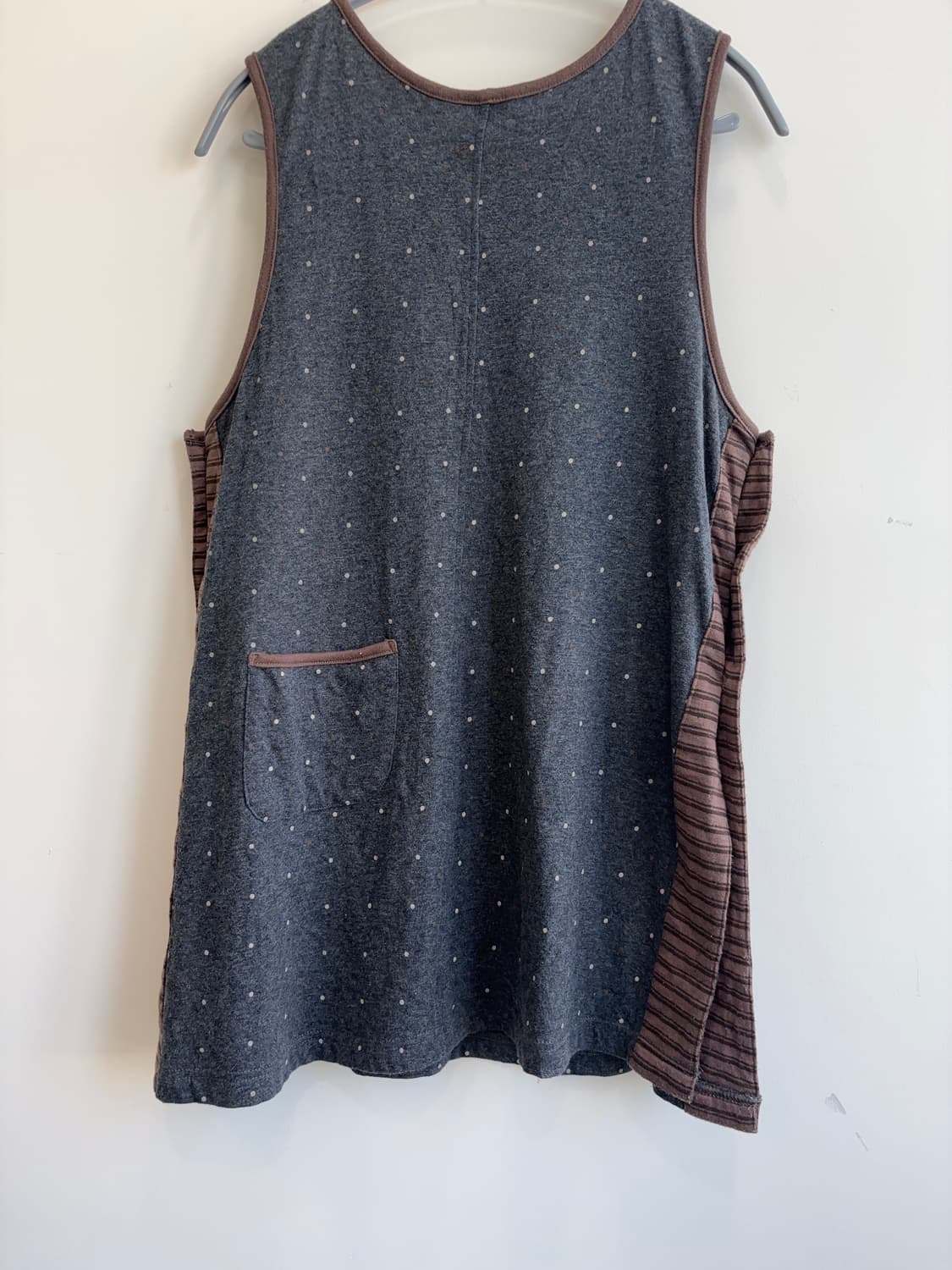 재팬 빈티지 땡땡이 유니크 레이어드 에이프런 상품이미지5