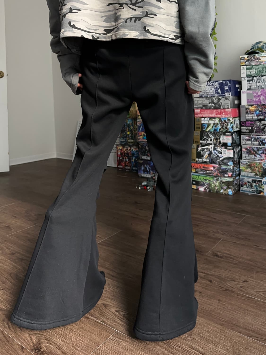 Meimeixuan 머메이드 부츠컷 스웻 팬츠 상품이미지5