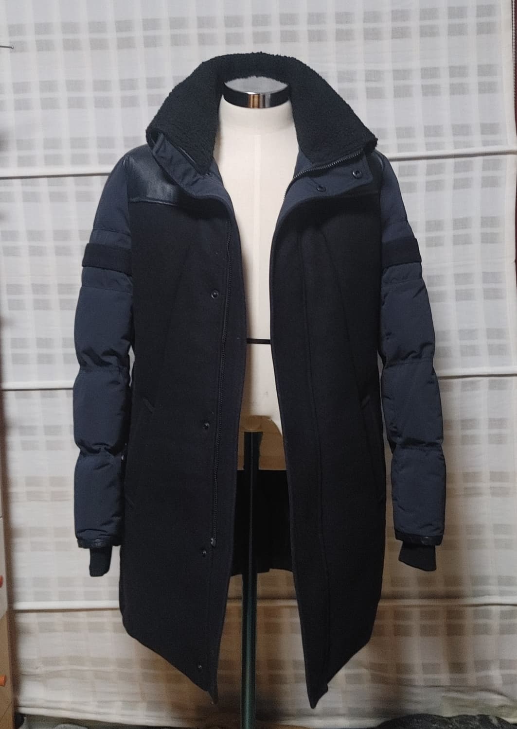 (한섬) 시스템 옴므 네이비 구스다운 패딩 점퍼 100 (슬림) 상품이미지1