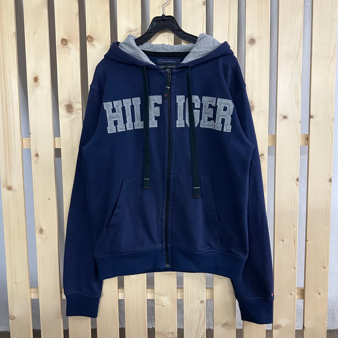 (L) 타미힐피거 네이비 후드집업 상품이미지1