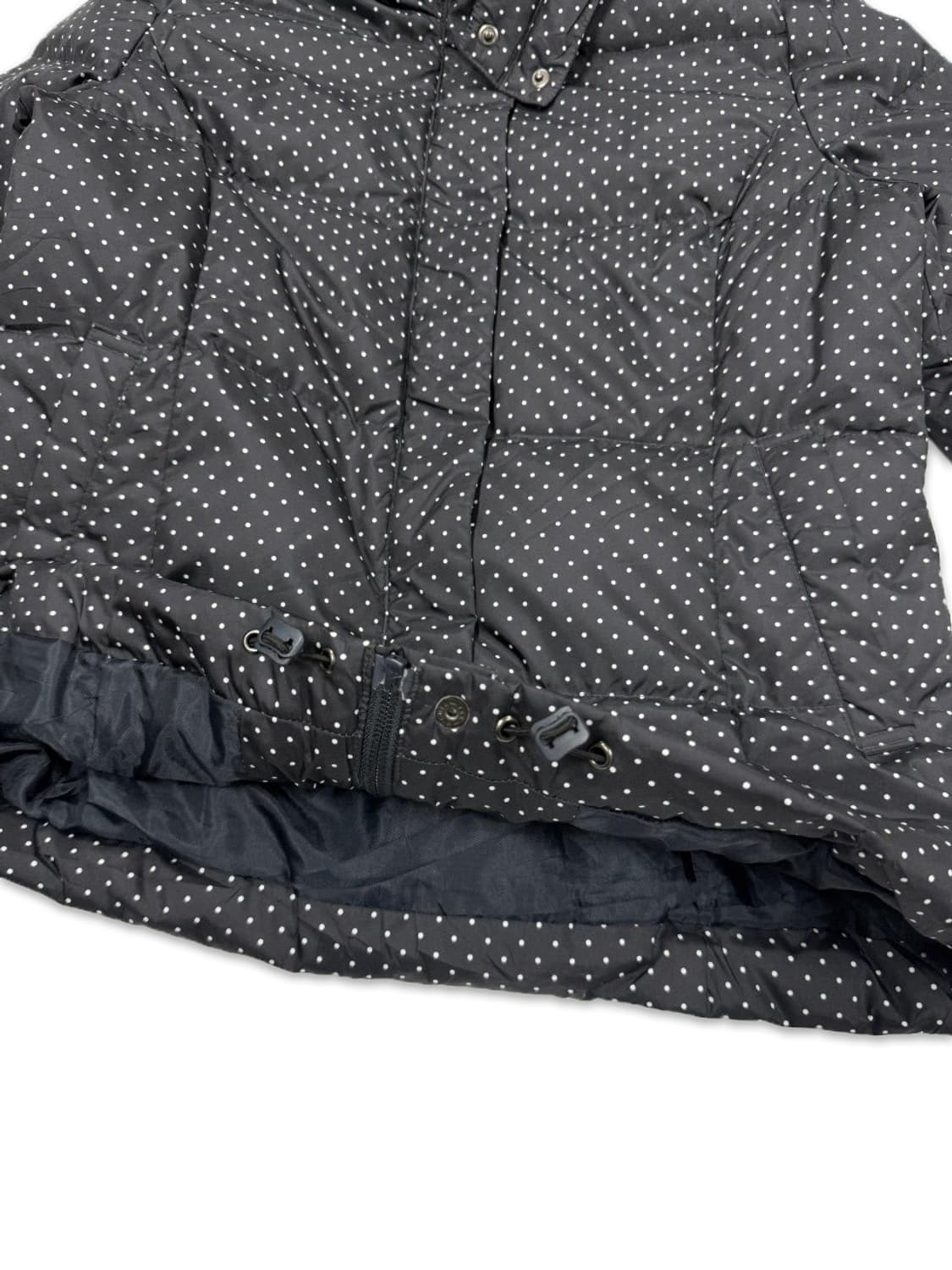빈티지 블랙 모리 도트 다운 패딩 상품이미지7