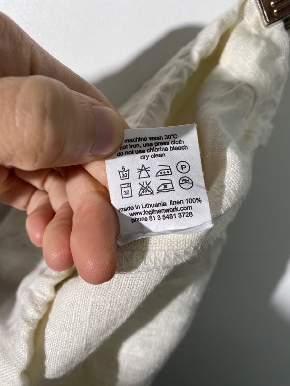 fog linen work 리투아니아 린넨 힙색 상품이미지4