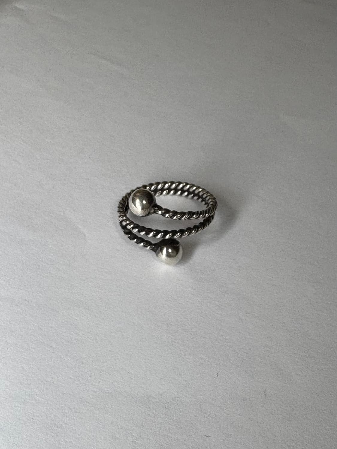 Two ball silver ring 상품이미지1