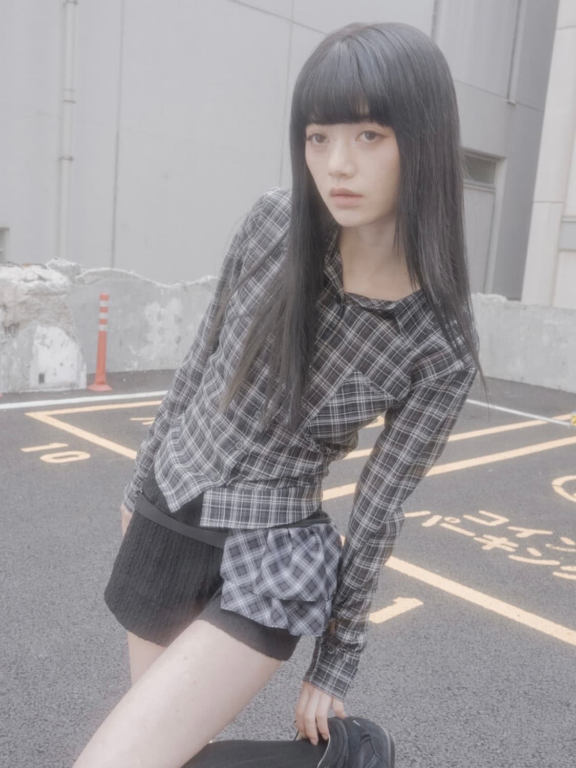 Wsc archive Check tied shirt 셔츠 상품이미지3