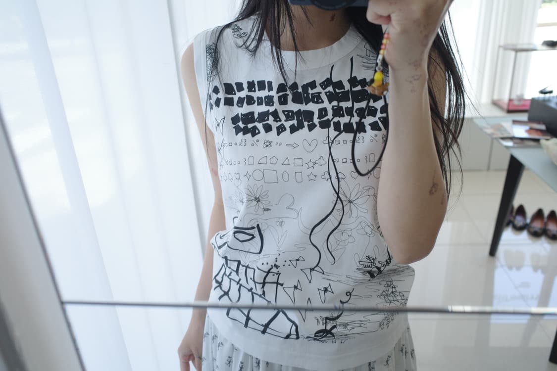 Noir Kei Ninomiya graphic tank top 상품이미지2