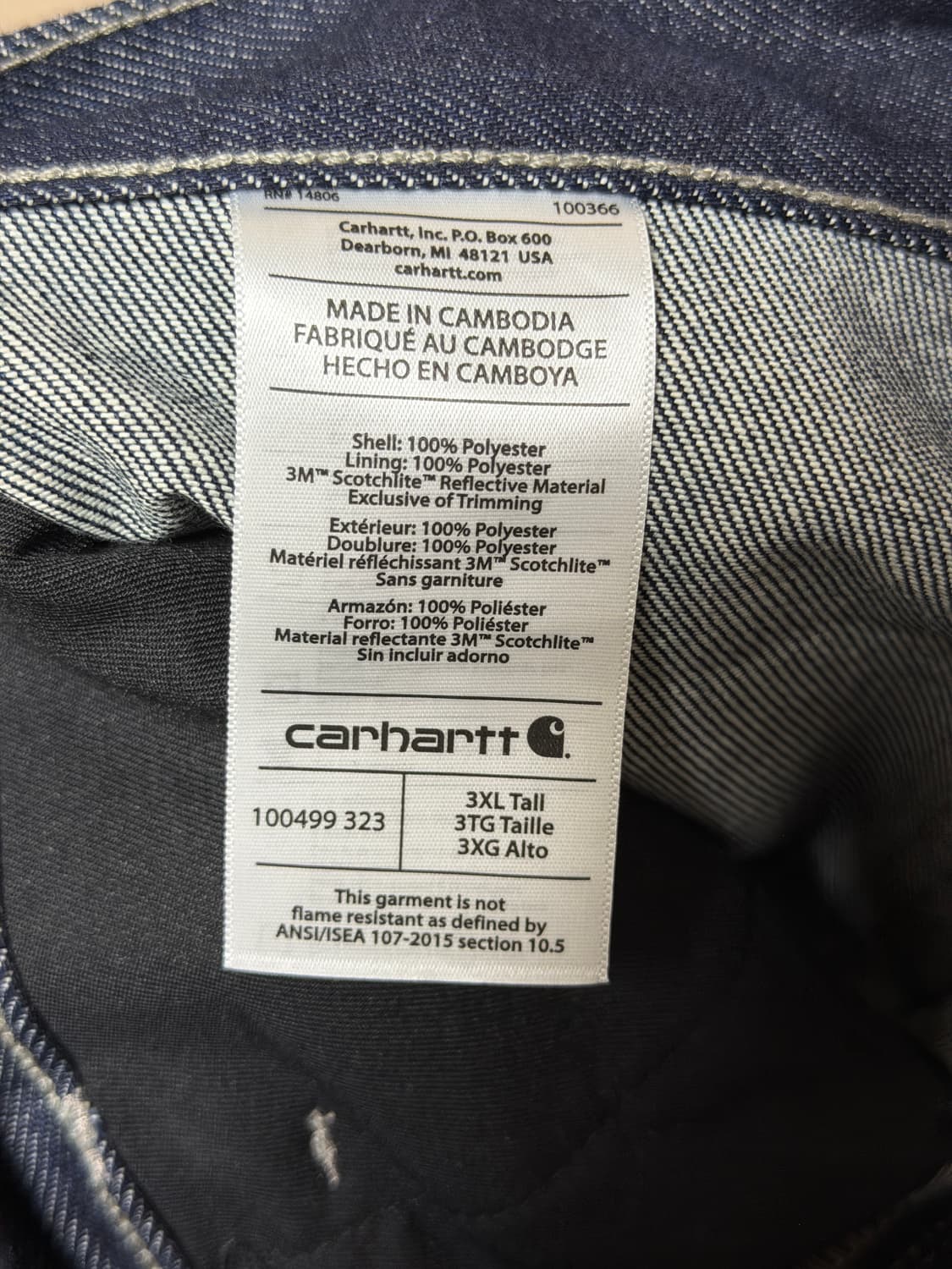 칼하트 wip smith Denim single knee 상품이미지2