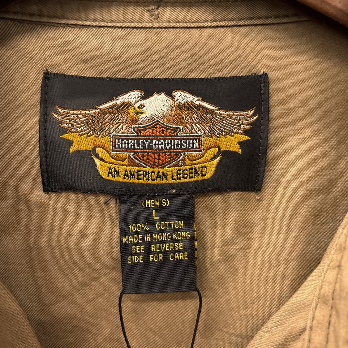 90s 할리데이비슨 러기드 이너포켓 코튼 워크셔츠 N963 상품이미지9
