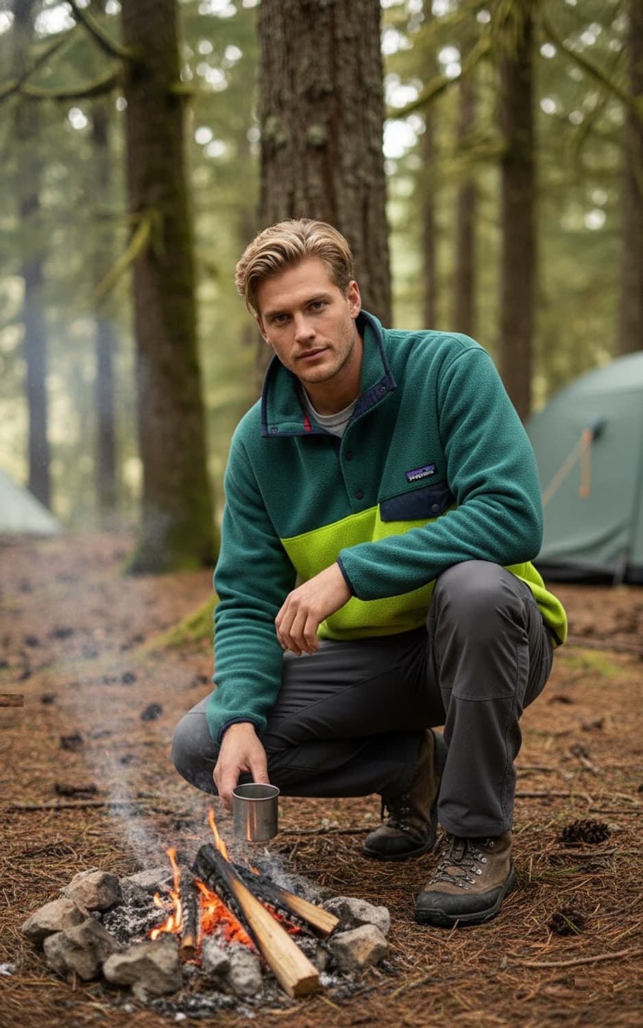 파타고니아 초레어 빈티지 신칠라 아노락 플리스 자켓 그린/연두 M사이즈 상품이미지7