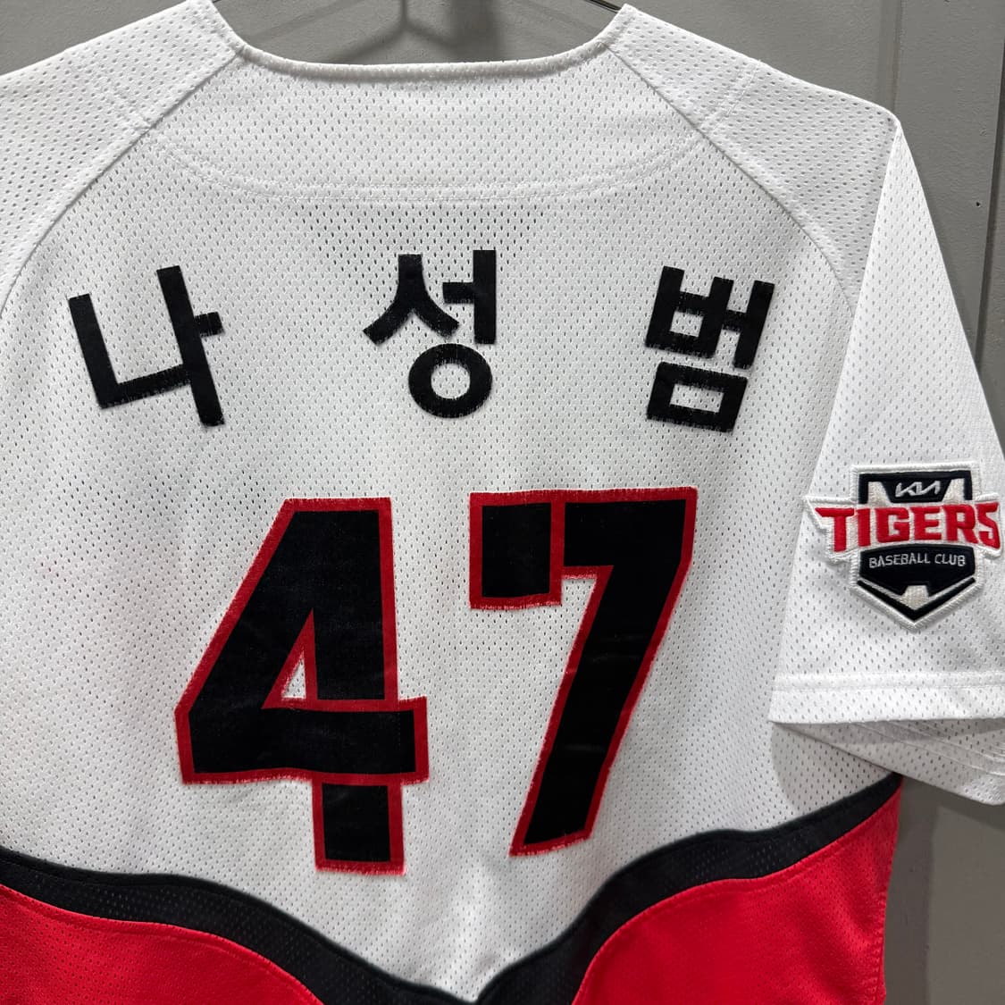 L 기아 타이거즈 야구팀 47 나성범 마킹 유니폼 져지 반팔 티셔츠 상품이미지4