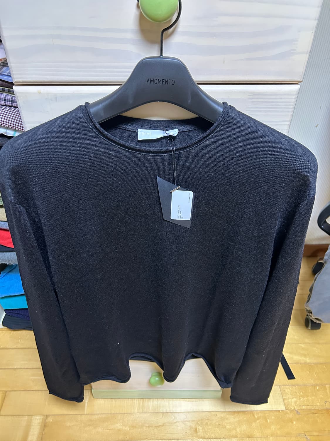 aieul Knit Long Sleeve Black 아이엘 상품이미지7