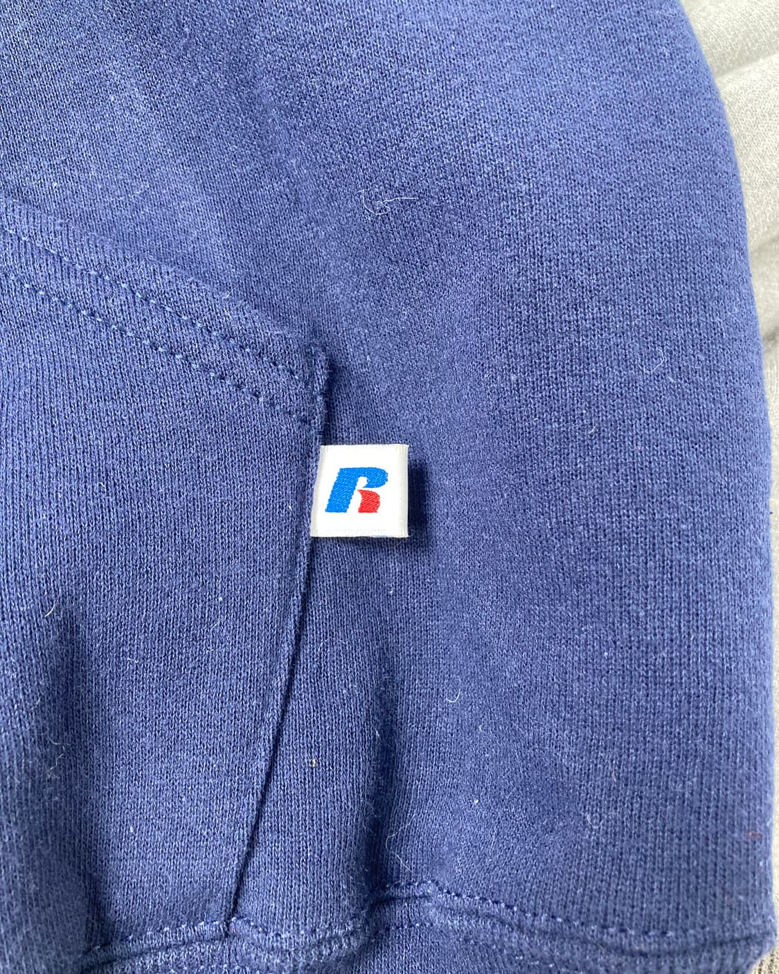 90s Russell Hoodie (navy/grey) 상품이미지5