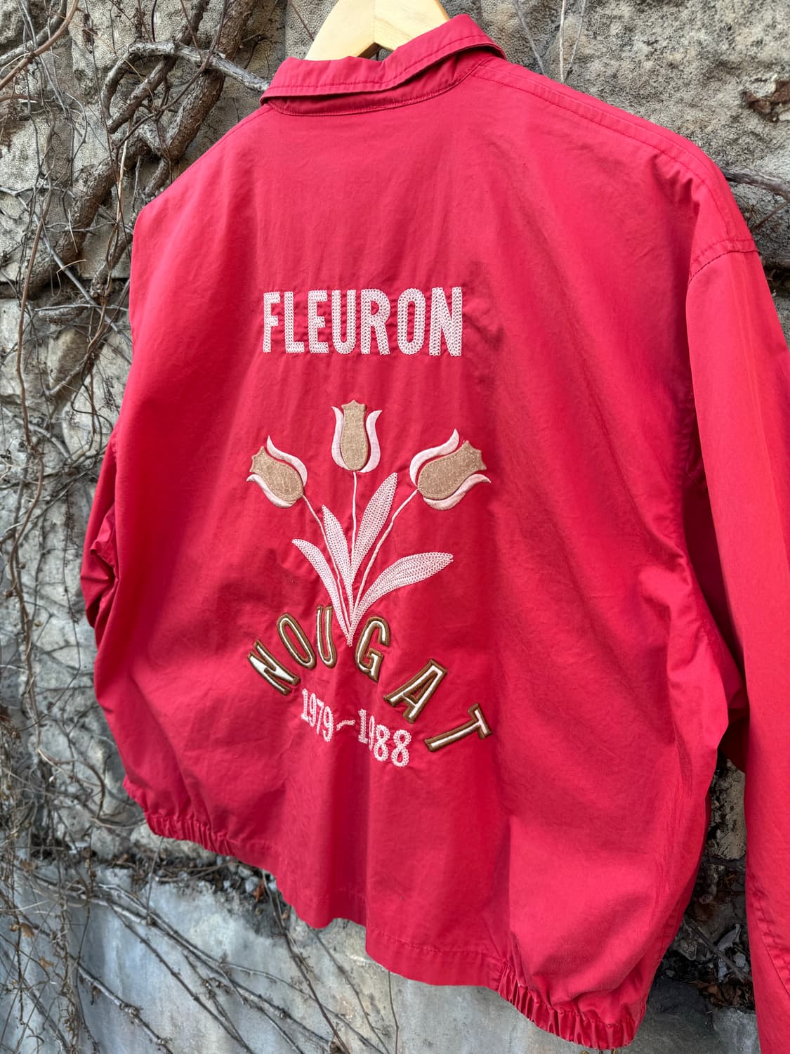 Nougat 빈티지 등 자수 페이딩 스윙톱 자켓 상품이미지4