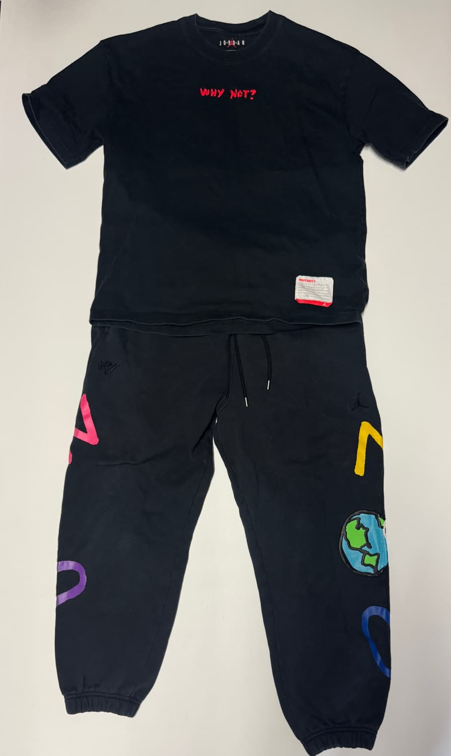 나이키 조던 와이낫 트레이닝 조거 팬츠 반팔티 셋업 M 상품이미지1
