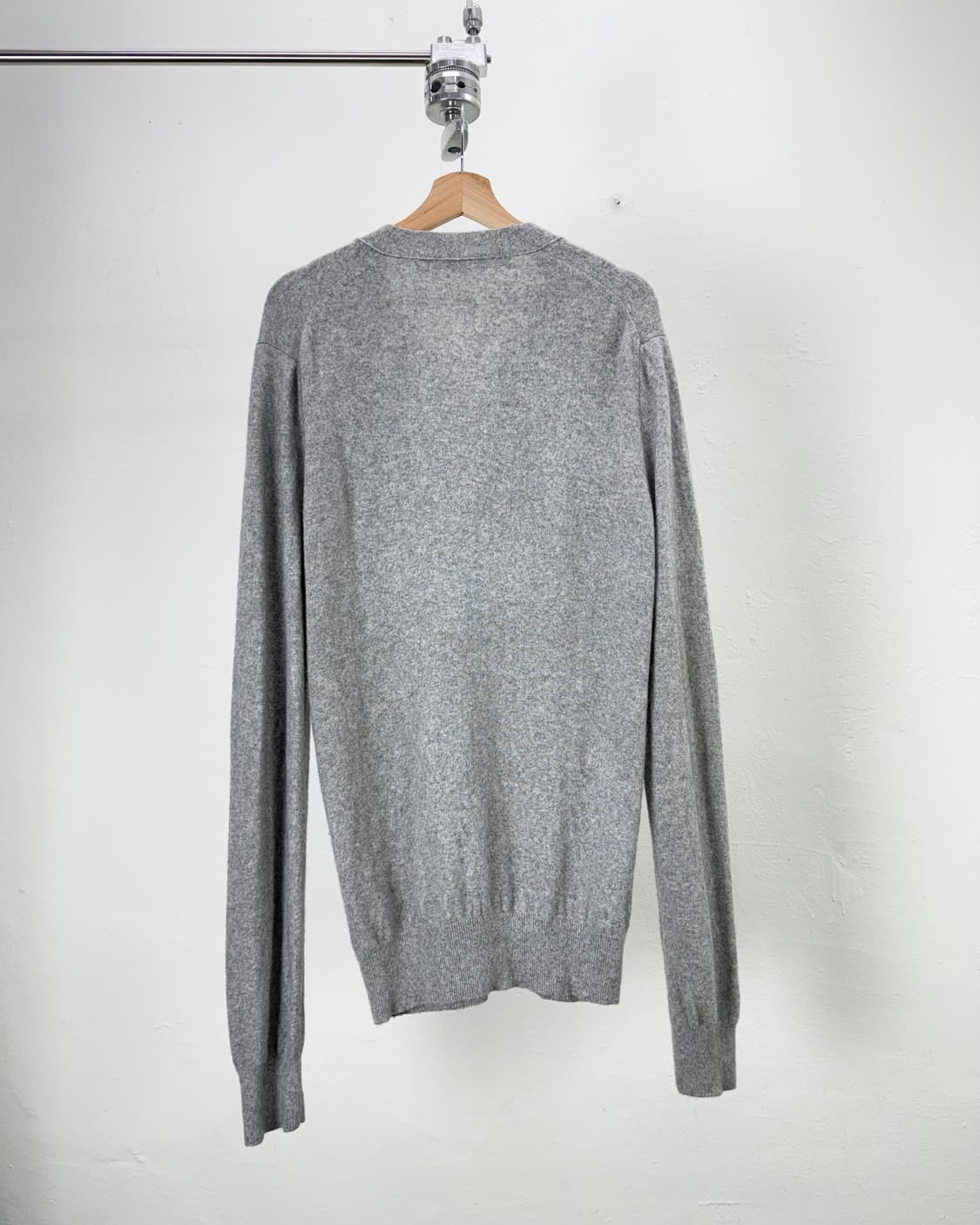 꼼데가르송 플레이 라이트 그레이 모티프 하트 울 가디건 상품이미지6