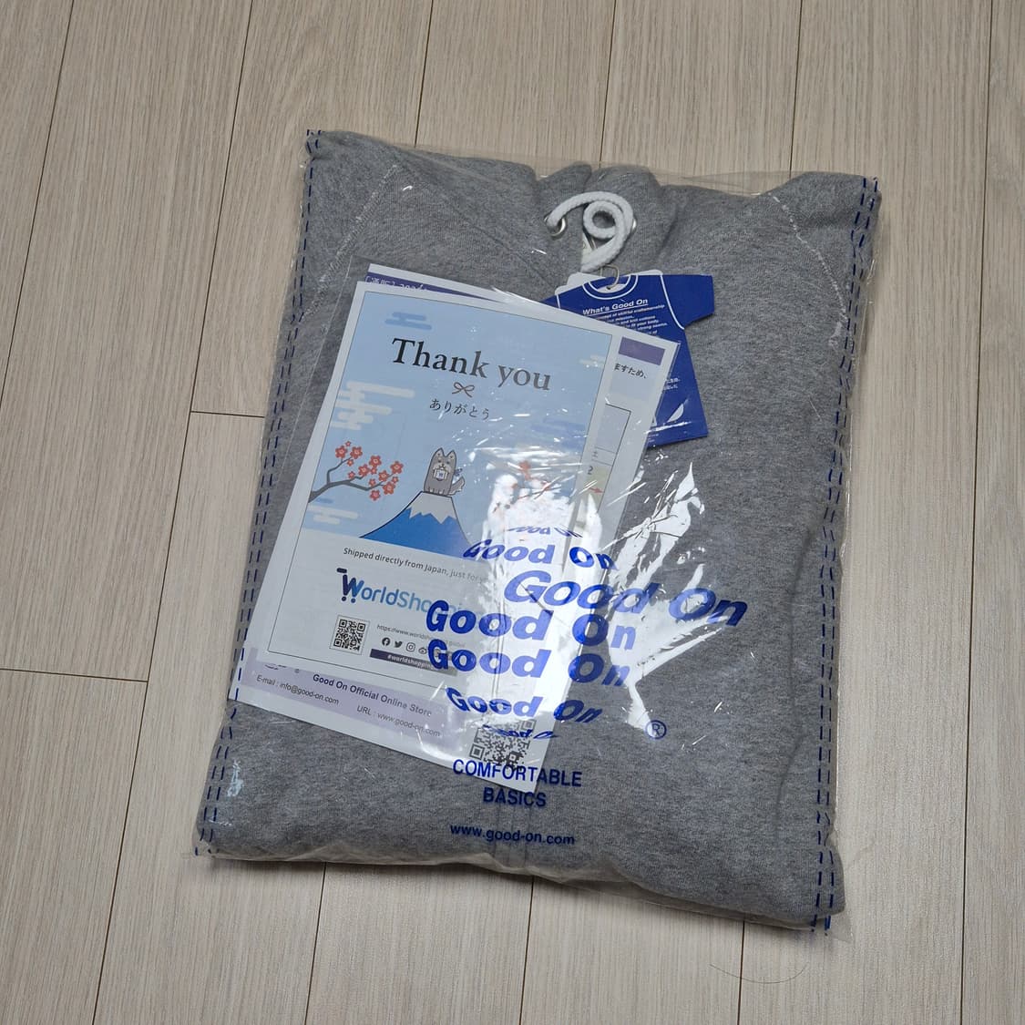 굿온 후드집업 메탈그레이 xl 새상품 상품이미지2